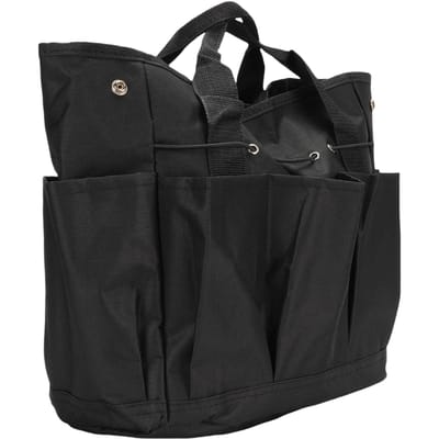 Tuingereedschapstas Oxford Doek Draagbare Tuingereedschapset Houder Organizer Tas met Meerdere Zakken en Handvat voor zwart