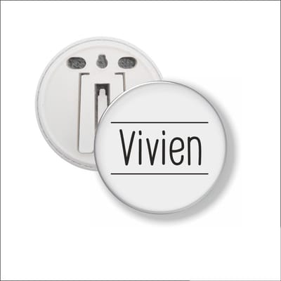 Button Met Clip 58 MM - Vivien