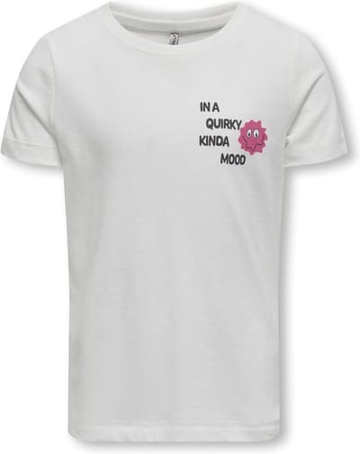 ONLY KOGLANA S/S O-NECK TOP BOX JRS Meisjes T-shirt - Maat 122/128