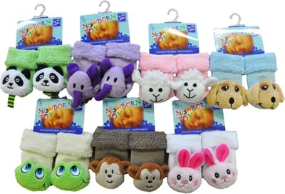 Sokjes 0 tot 6 maanden - 6 figuurtjes - 90% hoogwaardige katoen - baby cadeau sokken - newborn