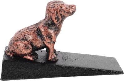 Decoratieve Deurstopper Hond - Deurwig Gietijzer - Deuren Open Houden - Antislip Ontwerp - 15 cm - Zoals Getoond