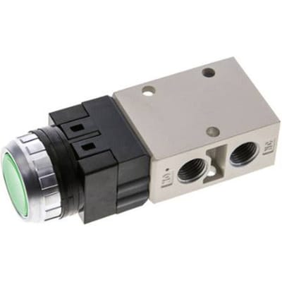 3/2 G1/4'' Knopbediend Ventiel Groen 0-8bar/0-112psi YPC