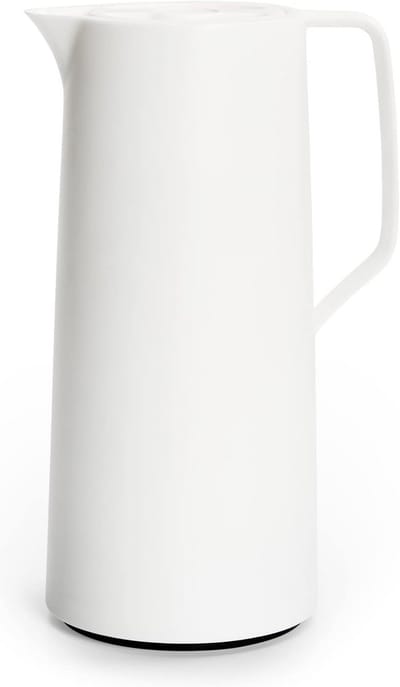 Thermoskan - Drankfles Isolerend - Dranken Warm Houden - Quick-Press Sluiting - 1 Liter - Wit