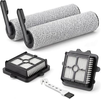Accessoireset voor nat- en droogzuiger met 2 borstelrollen en 2 HEPA-filters, reserveonderdelen voor optimale reiniging en onderhoud