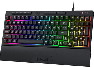 RGB Gaming Toetsenbord met Macrotoetsen en Afneembare Polssteun