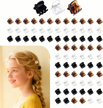 Set van Mini Plastic Haarclips - Draagbare Haaraccessoires voor Vrouwen - Veelzijdige Kleine Haarspelden en Haarclips voor Elke Gelegenheid