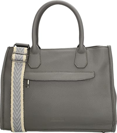 Beagles Las Palmas Handtas Schoudertas - Trendy Schouderband - Fashion Bag - Dames Tas- Grijs