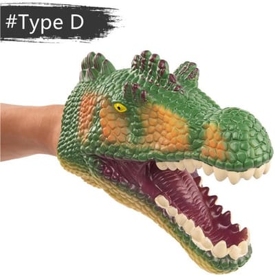 Jurassische Dinosaurus Handpoppen - T-Rex & Haai Pluche Speelgoed voor Kinderen Fantasierijk Spel, Ouder-Kind Rollenspel Cadeauset