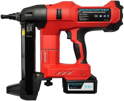 Destructiontools DETO100X – Accu betontacker/schiethamer – 20V, volledig op Batterij, Zonder Gas