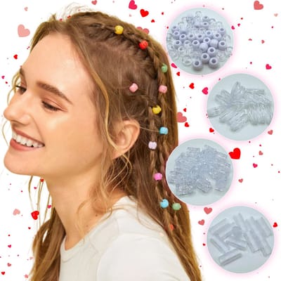 Guardian Beauty Haarbedels voor Vlechten - Stevige Haarclips - Kleurrijke Plastic Haaraccessoires voor Salon- en Persoonlijk Gebruik