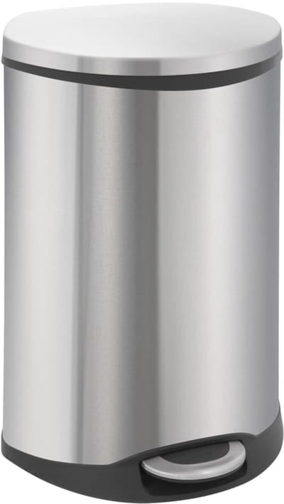Azomor® Roestvrijstalen pedaalemmer van 50 liter met soft-close deksel en binnenemmer