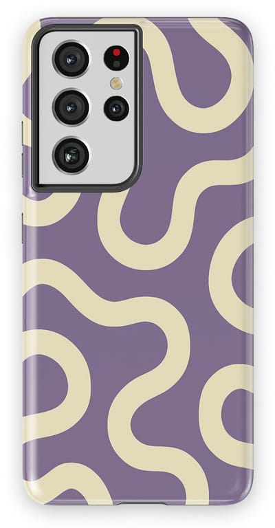 DripCase Motion Flow Tough Hoesje Samsung Galaxy S21 Ultra | Backcover met Mag | Trendy Design | Valbescherming | Pastel Path