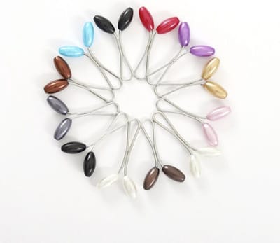 Cabantis Hoofddoek Broche Ovaal - Hoofddoek Pinnen - Hijab Pins - Hijab Clips - 12 stuks - Ovaal - Divers