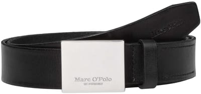 Marc O'Polo Leren Riem Arru Leather Belt W110 Black Zwart