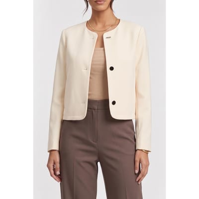 Calvin Klein Lux Crepe Lady Jacket Calico Taglia: 2 | Blazers Outlet | Donna
