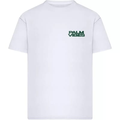 Mister Tee - Palm Vibes Oversize Heren Tshirt - L - Wit