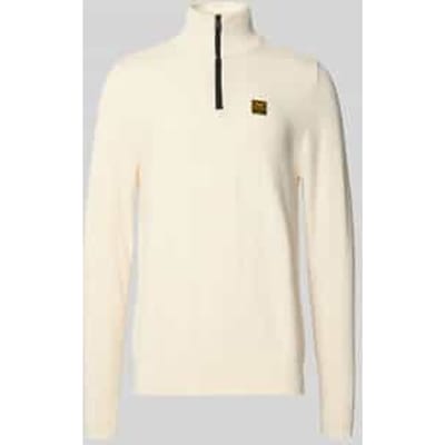 Gebreide pullover met ribboorden