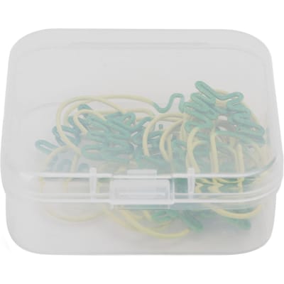 15 Stuks Paperclip Geel Groen Ananas Vorm 2 Kleuren Lieflijk Metalen Materiaal Knutsel Paperclip voor gray