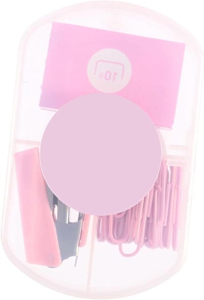 Mini Nietmachine Set - Kleine Nietmachine - Documenten Organiseren - Compleet met nietjes - 400 nietjes - Roze
