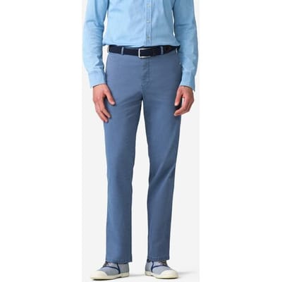 Meyer Broek Roma Organic Cotton Subtle Stretch Fine Details Summer Cotelé Blauw / male