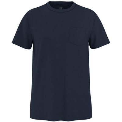 esmara Men Heren T-shirt met linnen (Marineblauw, S)