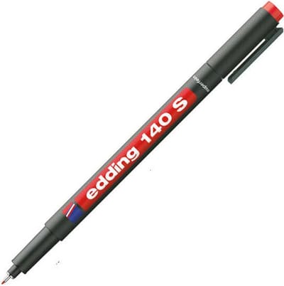 Permanent OHP Marker Edding 140S Rood - 10 stuks