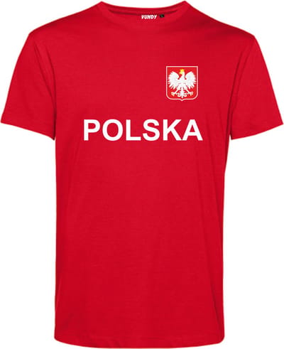 T-shirt Polska | Polen shirt | Shirt Poolse vlag | Rood | maat XS