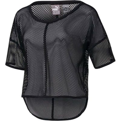 Puma Active Explosive Dames Mesh Top DryCell T-shirt Zwart 515965 01 UA89
