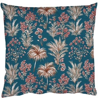 Sierkussens - Kussentjes Woonkamer - 50x50 cm - Botanisch - Patroon - Blauw