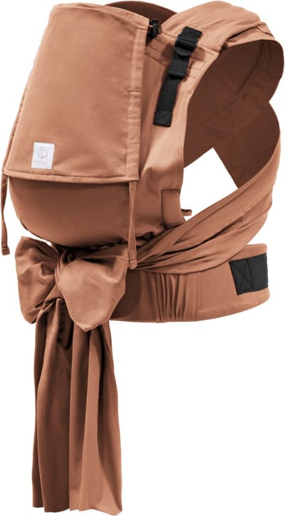 Stokke Limas Carrier Plus, Terracotta - Versie 2023 (OCS) - Babydrager met halve gesp - Drie draagopties - Veilig voor baby's van 1 maand/ 4 kg tot 18 kg