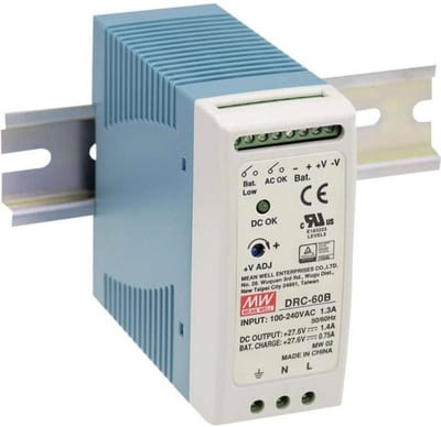 Mean Well DRC-40B DIN-rail netvoeding 27.6 V/DC 0.95 A 40 W Aantal uitgangen: 2 x Inhoud: 1 stuk(s)
