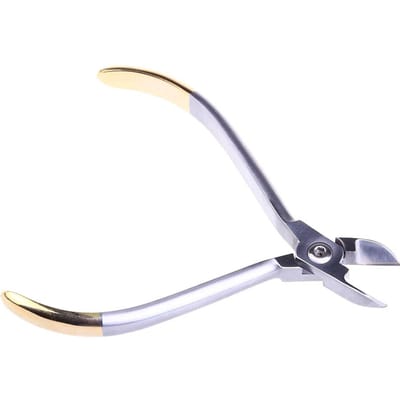 Pince coupante à ligature orthodontique en acier inoxydable pour dentiste Instrument de coupe pour fil et élastique