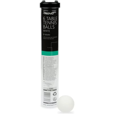 Avento Tafeltennisballen - 6 stuks - PP - Wit