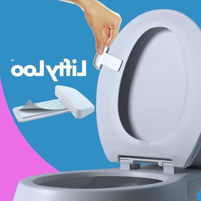 Toiletbrilgreep - Handgreep Toilet - Hygiënisch Gebruik - Antimicrobiële Werking - 2 Stuks - Wit