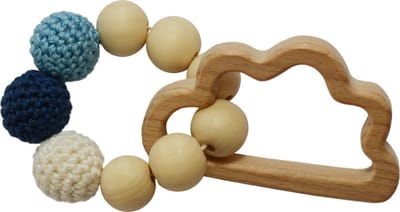 Haakpakket bijtring blauw