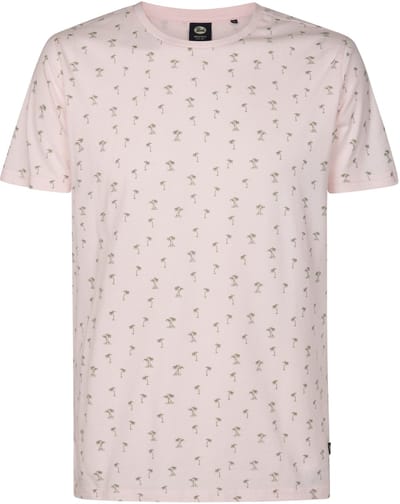 Petrol Industries - Heren All-over Print T-shirt Serene - Roze - Maat XXL
