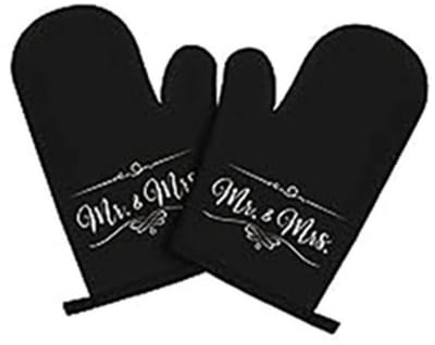 Dailygoods- Ovenhandschoenen Hittebestendig - Antislip - Thermische Handschoenen - Kookhandschoenen - Zwart - 1 stuk 17 x 27 cm
