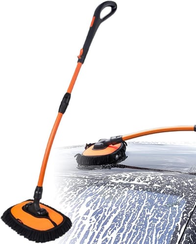 Dweilborstel Auto - Wasborstel Voertuig - Auto Reinigen - Krasvrije Reiniging - 115 cm - Niet gespecificeerd