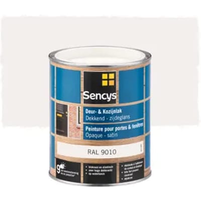 Sencys Deur- En Kozijnlak Zijdeglans Ral9010 0,75l
