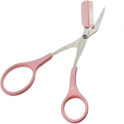 Wenkbrauwschaar I Wenkbrauwschaartje I Wenkbrauw en Wimper Schaar I Schaar en Trimmer I Roze