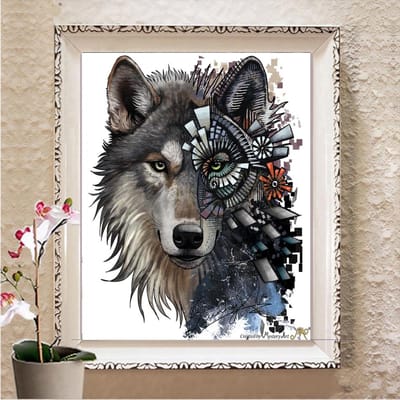 Diy Diamond schilderij dier mozaïek vlinder borduurwerk landschap muurstickers Diamond Art Full Square 20X30CM