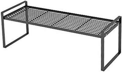 Keuken Afdruiprek - Servieshouder - Keuken Organiseren - Stevige Stalen Constructie - 50 cm - Zwart