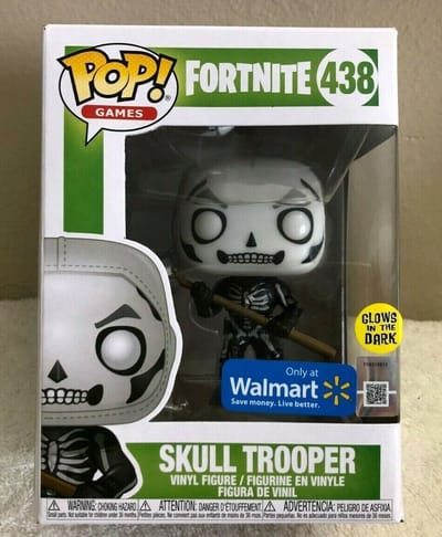 Funko Pop! Games Fortnite S3 Skull Trooper (GW) #438 - Glows in the Dark Walmart exclusive