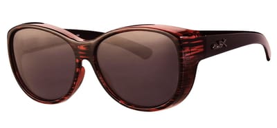 Polariserende Overzetzonnebril Ruby Red Jungle Lady Elegante Vrouwelijke Gepolariseerde Zonnebril