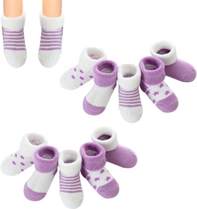 Dik thermisch katoen baby sokken voor jongens en meisjes, 5 paar, mode en wintercomfort