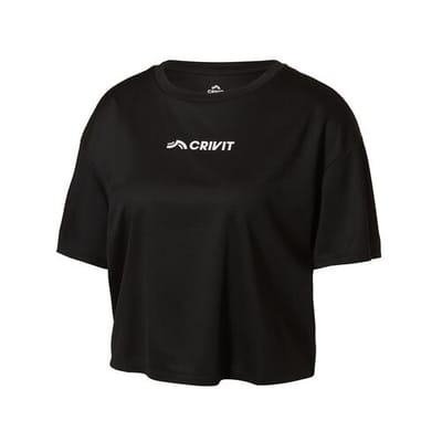 CRIVIT Dames sportshirt (Zwart, XS (32/34))