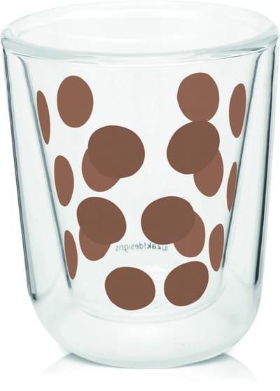 Zak!Designs Dotdot Espressobeker - Dubbelwandig - 7,5 cl - Koper