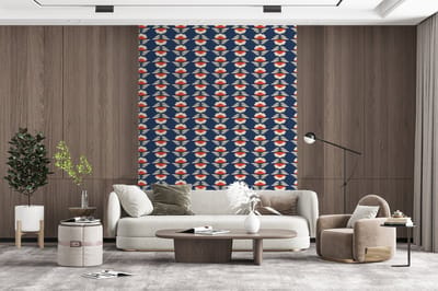 Behang - Fotobehang Patronen - Abstract - Bloemen - Breedte 165 cm x hoogte 220 cm