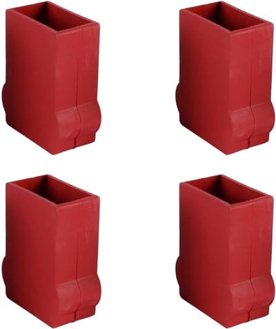 Antislip Laddervoetjes - Ladderdoppen Rubber - Veilig Klimmen - Golvend Antislip Ontwerp - 30 x 50 mm - Zwart