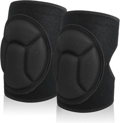 Kniepolsters L Zwart - EVA & TPR Schokbestendig - Veelzijdig Beschermend Comfort voor Bouw & Sport
